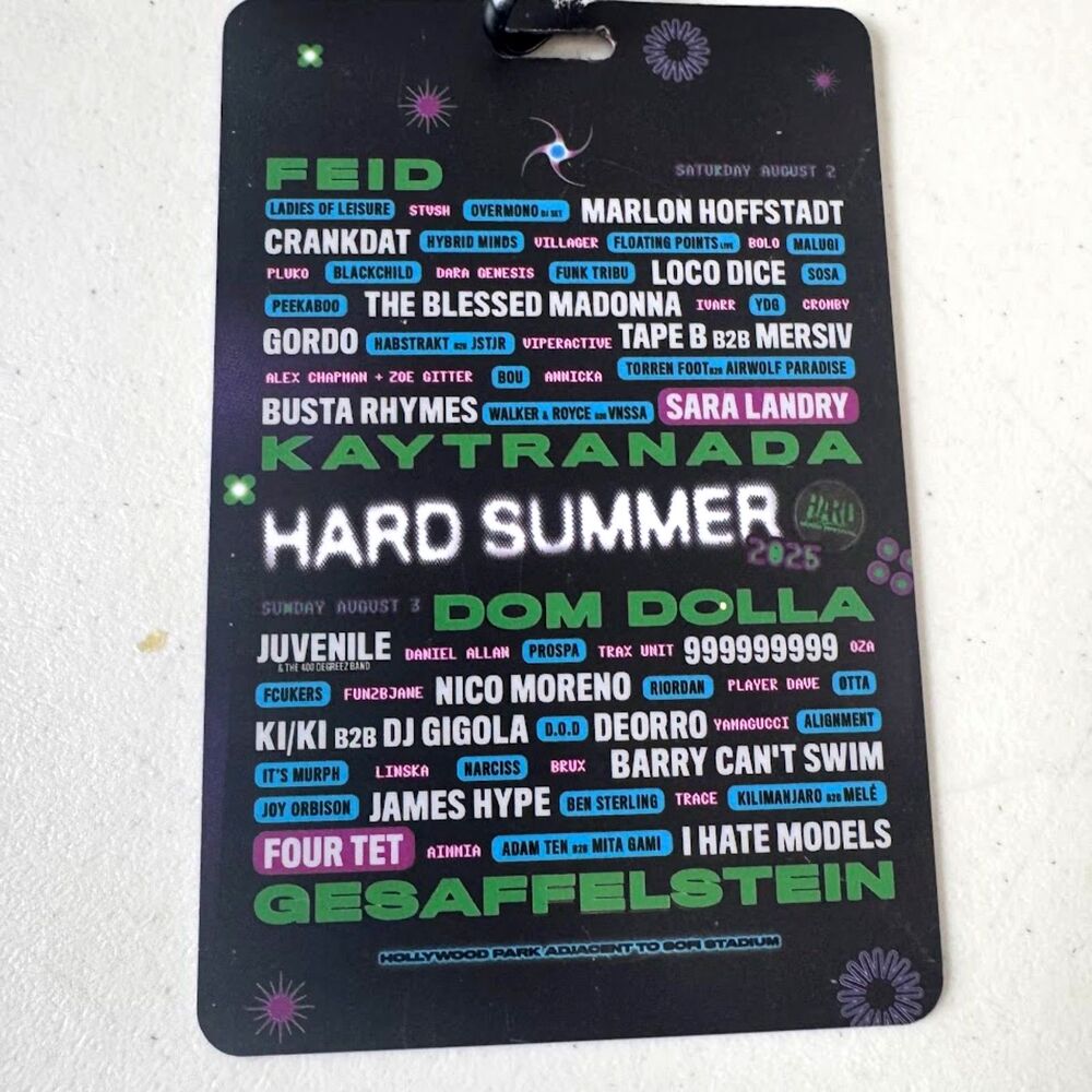 Lanyard and Snapback Hat Bundle - Hard Summer Music Concert 2025 VIP - Picture 9 of 11